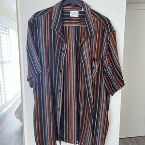 BDG Urban Outfitters Eli Dobby stripe shirt